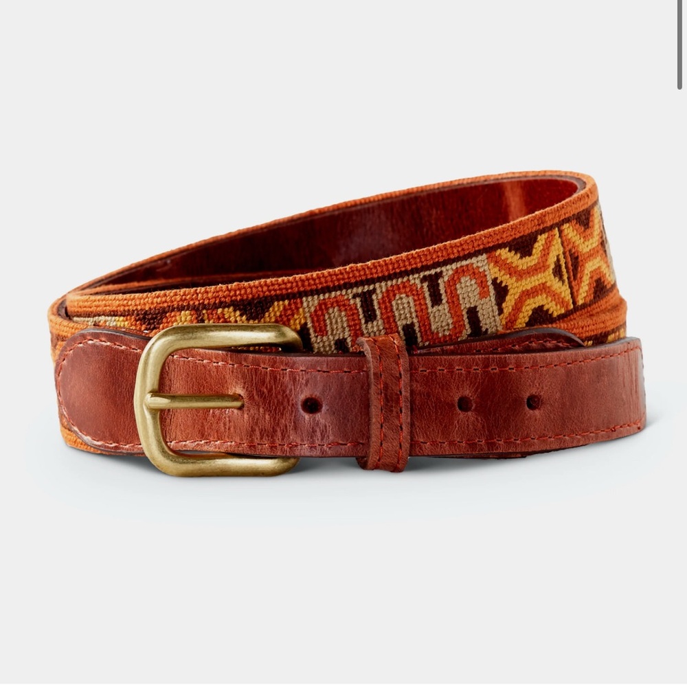 King Ranch Men’s Needlepoint Belt